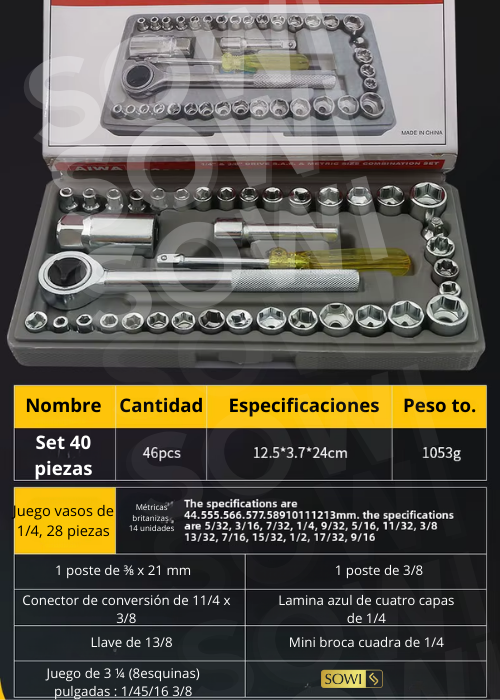 ⚙️ Combo de Herramientas Profesional: Destornillador Eléctrico + Set de Raches + 160 Accesorios