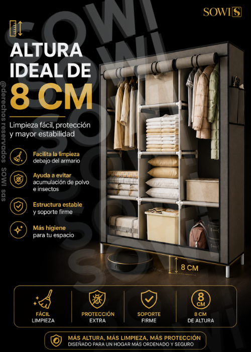 🔥🏠 CLOSET  DESARMABLE DE TELA + PERCHERO ZAPATERO CON TAPA PREMIUM 🔥