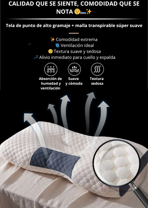 💆‍♂️COMBO EMS ALMOHADA ORTOPEDICA SUPERIOR + ALMOHADA ORTOPEDICA INFERIOR💆‍♂️