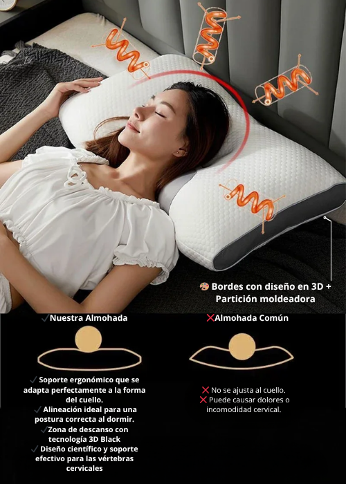 💆‍♂️COMBO EMS ALMOHADA ORTOPEDICA SUPERIOR + ALMOHADA ORTOPEDICA INFERIOR💆‍♂️