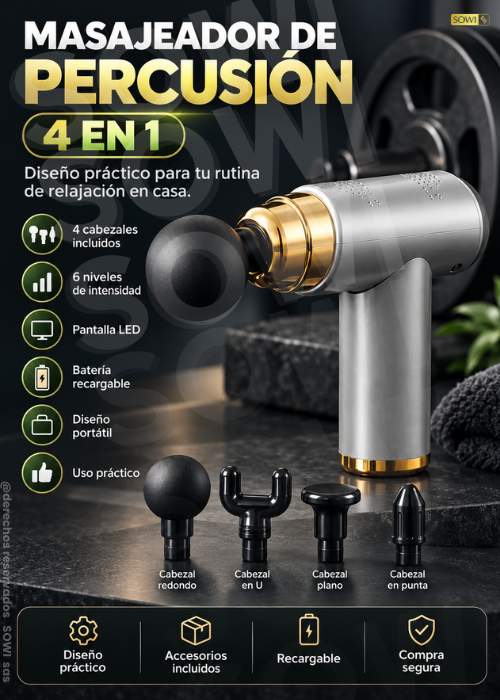 💆‍♂️ Combo Masajeador Muscular EMS + Accesorios ✨