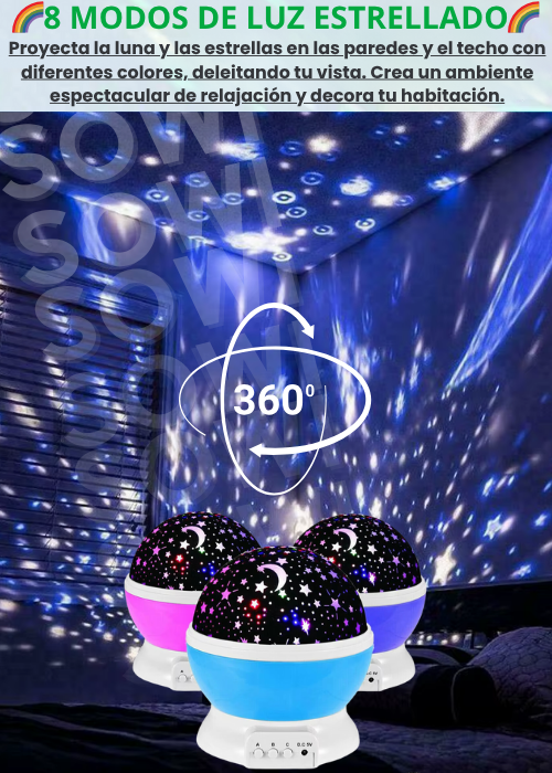 CARPA CASA INFANTIL+LAMPARA 360 ESTRELLAS+SET5 DE 25 MARCADORES😍