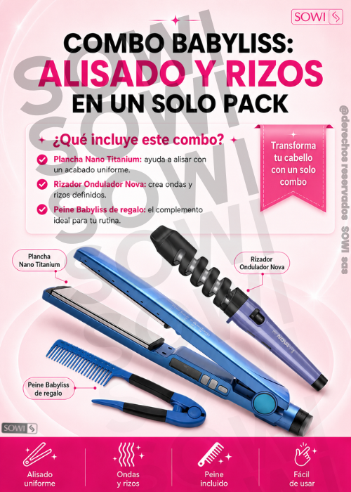 💖✨ KIT BELLEZA 5 EN 1 💇‍♀️ One Step + Secador + Cepillo + Plancha + Rizador/🎁