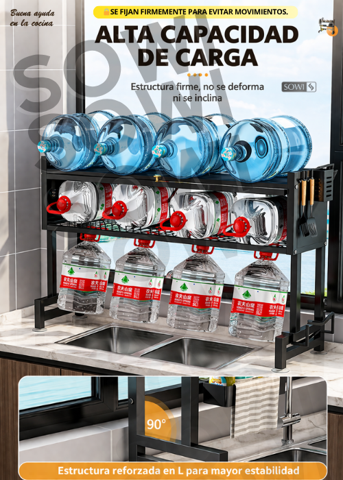 🍽️ ORGANIZADOR COCINA CON TAPA PREMIUM + ACCESORIOS🎁