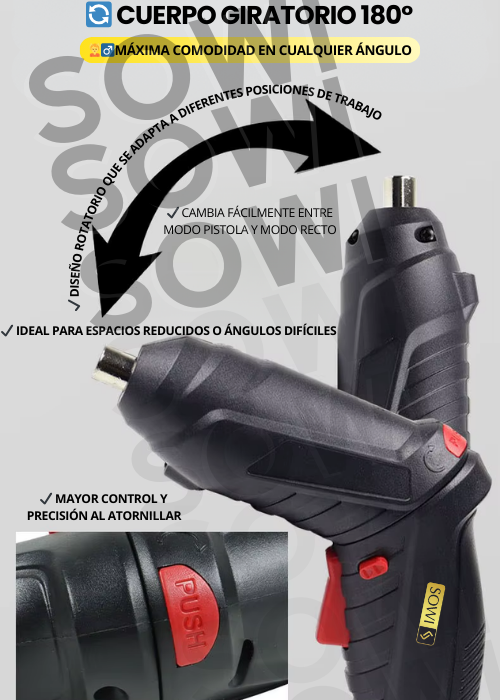 ⚙️ Combo de Herramientas Profesional: Destornillador Eléctrico + Set de Raches + 160 Accesorios